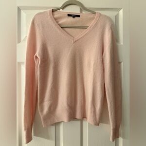 Cashmere V-Neck Pink Sweater